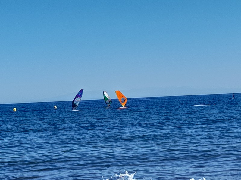 Windsurfing kova tuuli